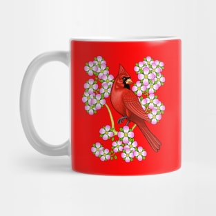 Red Cardinal dogwood flower North Carolina Virginia Mug